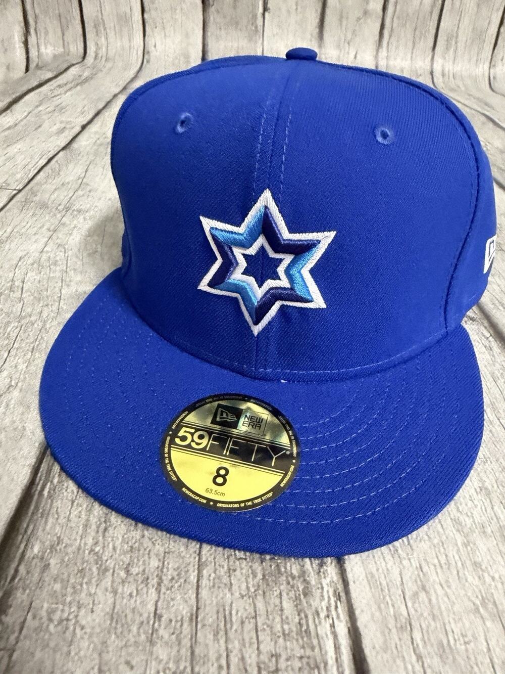 New Era Adult World Baseball Classic 2026 Israel Logo 59Fifty Fitted Hat Sz 8